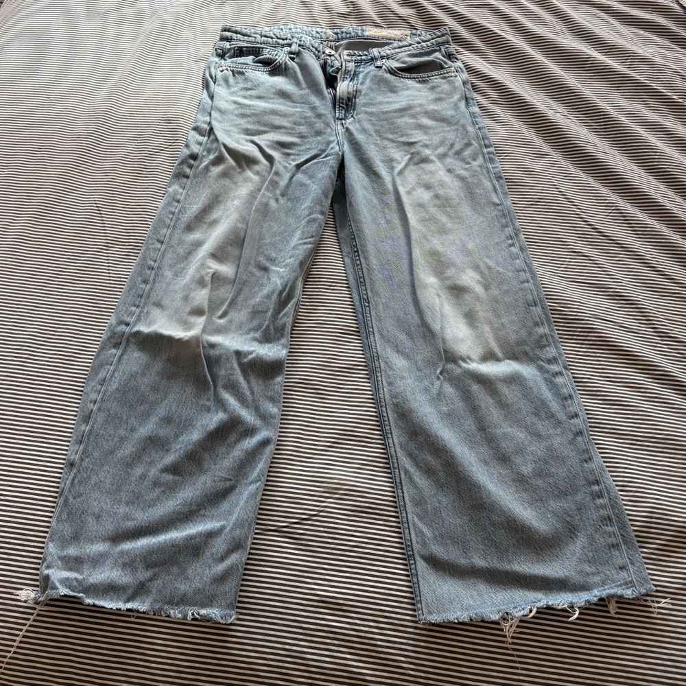 Rag & Bone Logan Mid-Rise Wide Leg Jeans